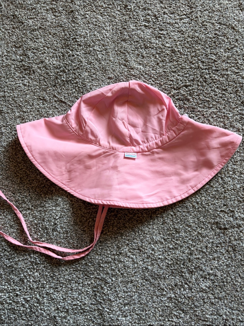 Ruffle Butts Pink Wide-Brim Sun Hat